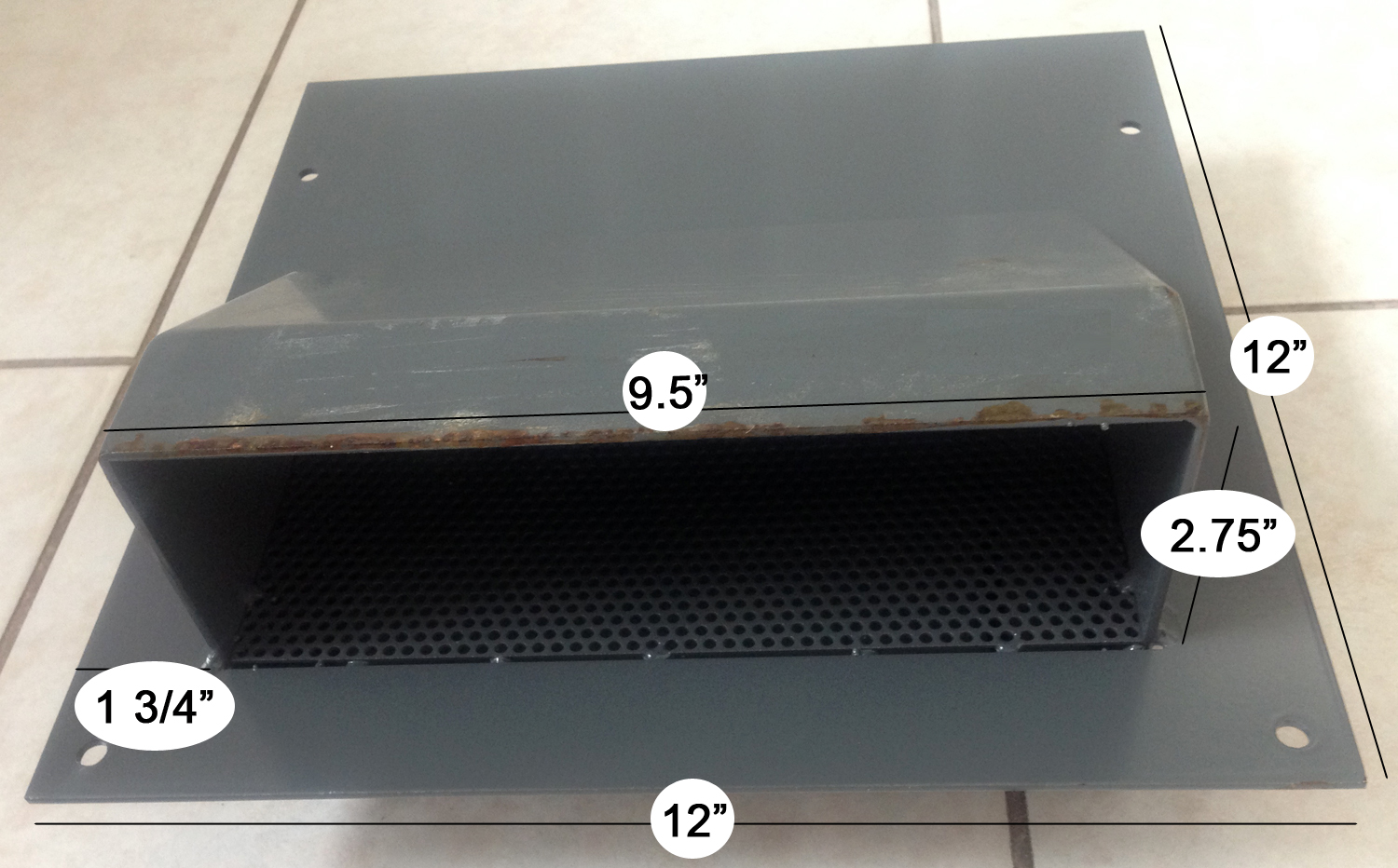 container vent dimensions