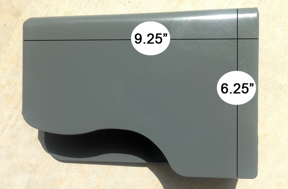 bolt on lock box dimensions